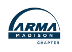 Arma Madison logo in dark blue and white.